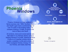 Tablet Screenshot of phoenixwindows-iom.com